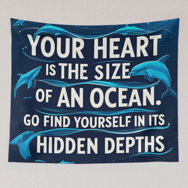 Item preview, Your heart is the size of an ocean. Go find yourself in its hidden depths 31 designed and sold by Tom-Johnson.