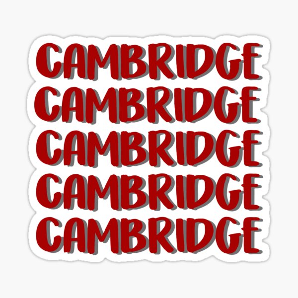 Cambridge Sticker