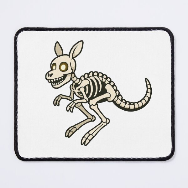 Item preview, Skeleton Kangaroo with Glowing Eyes – Creepy Halloween Animal designed and sold by Confuzz1ed.