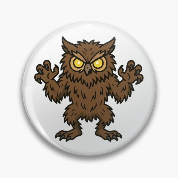 Item preview, Werewolf Owl with Claws and Glowing Eyes – Halloween Monster designed and sold by Confuzz1ed.