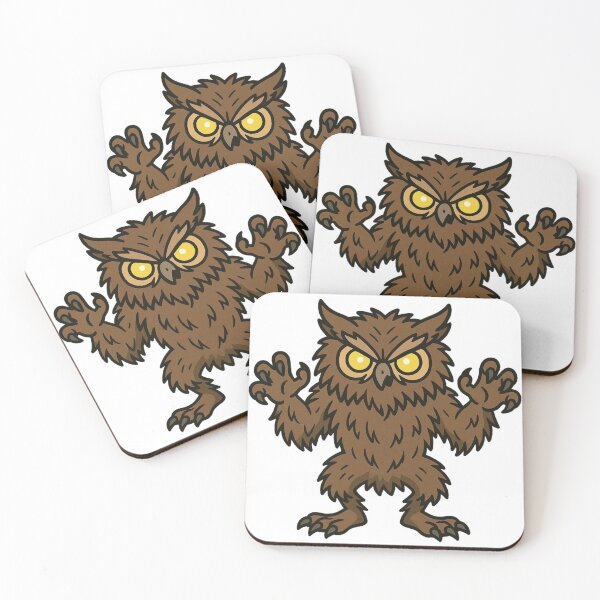 Item preview, Werewolf Owl with Claws and Glowing Eyes – Halloween Monster designed and sold by Confuzz1ed.