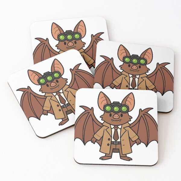 Item preview, Bat Detective with Night-Vision Goggles – Mysterious Animal Sleuth designed and sold by Confuzz1ed.