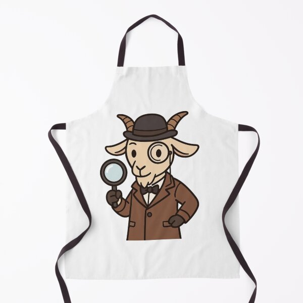 Item preview, Goat Detective with Monocle – Quirky Animal Mystery Solver designed and sold by Confuzz1ed.