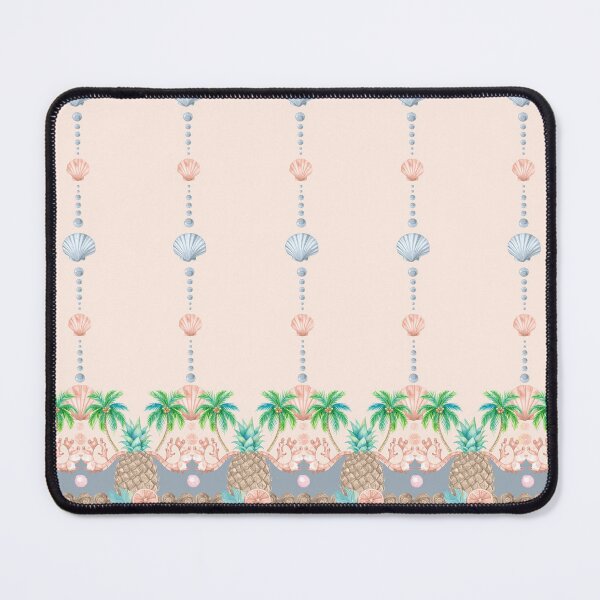 Item preview, Tropical Pineapple & Seashell Coastal Pattern designed and sold by RayaeCollective.