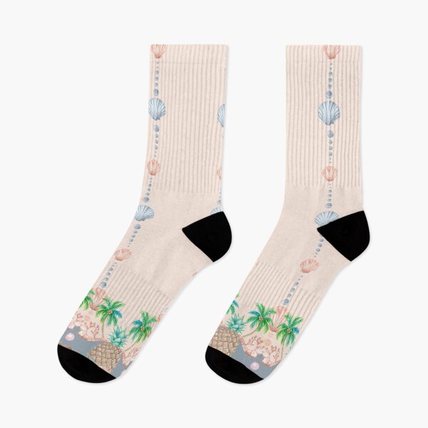 Item preview, Tropical Pineapple & Seashell Coastal Pattern designed and sold by RayaeCollective.