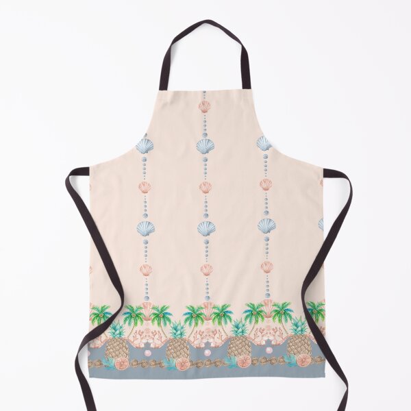 Item preview, Tropical Pineapple & Seashell Coastal Pattern designed and sold by RayaeCollective.