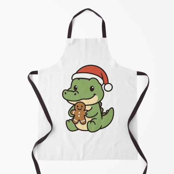 Item preview, Crocodile with Gingerbread Cookie – Cute Christmas Design designed and sold by Confuzz1ed.