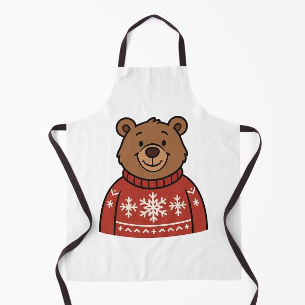 Item preview, Bear in Christmas Sweater – Cozy Holiday Animal designed and sold by Confuzz1ed.