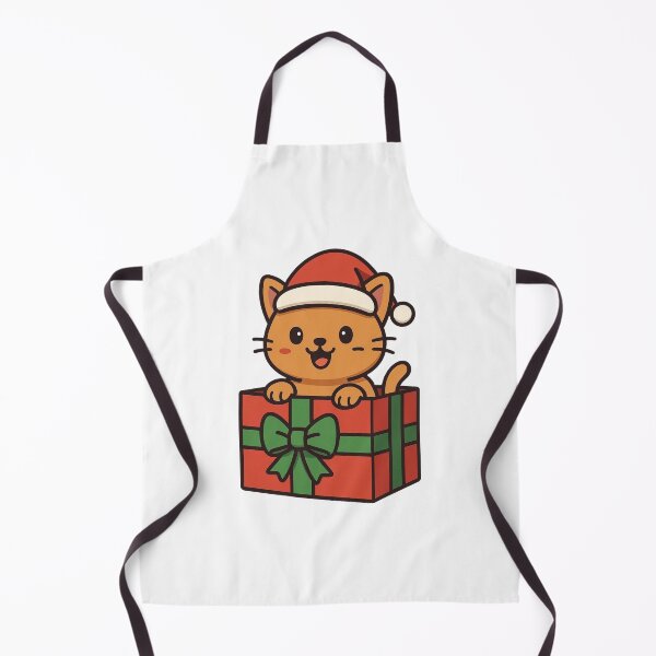 Item preview, Cat in Christmas Gift Box – Cute Holiday Surprise designed and sold by Confuzz1ed.