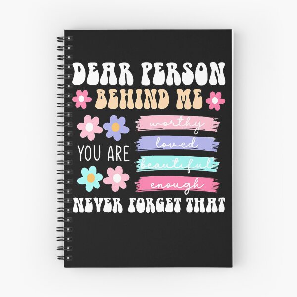 Item preview, Dear Person Behind Me Positive Affirmation You Are Enough You Matter Spread Love designed and sold by Miumed.
