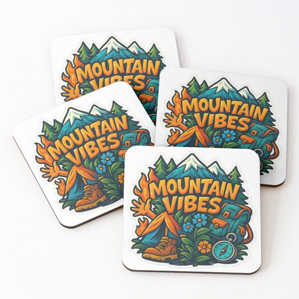 Item preview, Mountain Vibes – Cartoon Adventure Illustration designed and sold by HT-Creative.