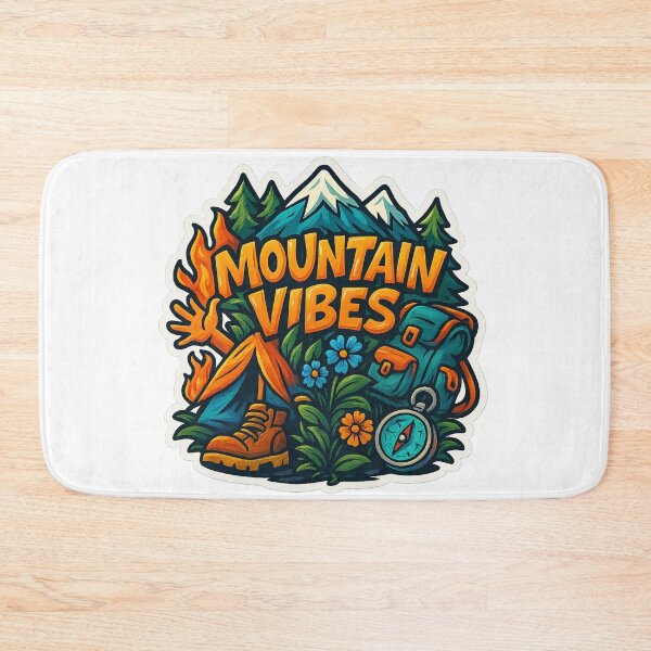 Item preview, Mountain Vibes – Cartoon Adventure Illustration designed and sold by HT-Creative.
