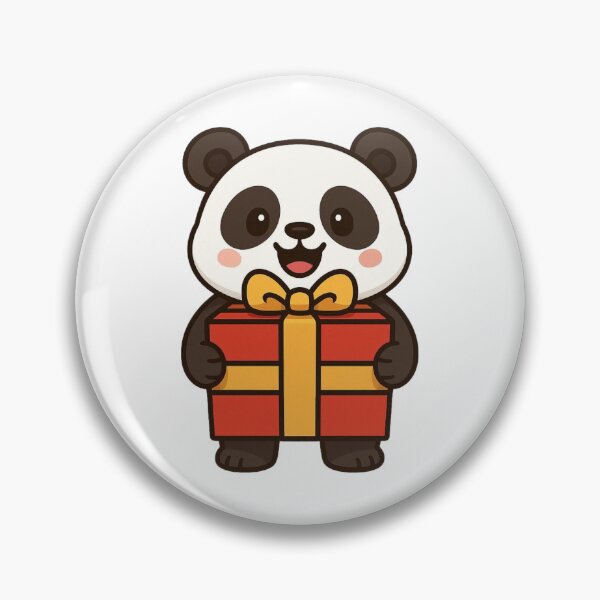 Item preview, Panda Holding Christmas Present – Cute Holiday Design designed and sold by Confuzz1ed.