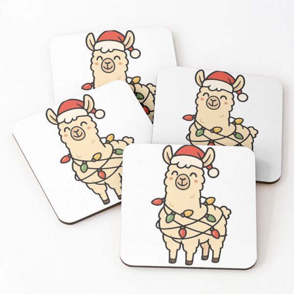 Item preview, Llama Tangled in Christmas Lights – Funny Festive Animal designed and sold by Confuzz1ed.