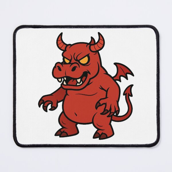 Item preview, Demon Hippo with Horns – Scary Halloween Creature designed and sold by Confuzz1ed.