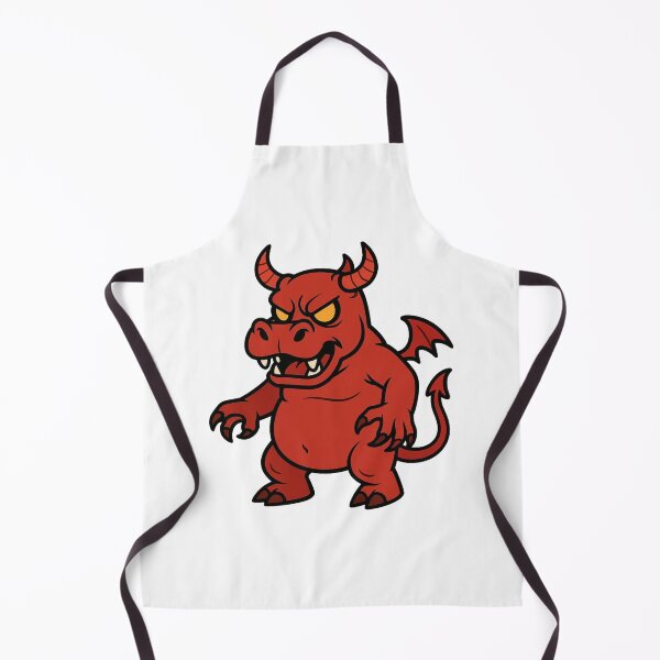 Item preview, Demon Hippo with Horns – Scary Halloween Creature designed and sold by Confuzz1ed.