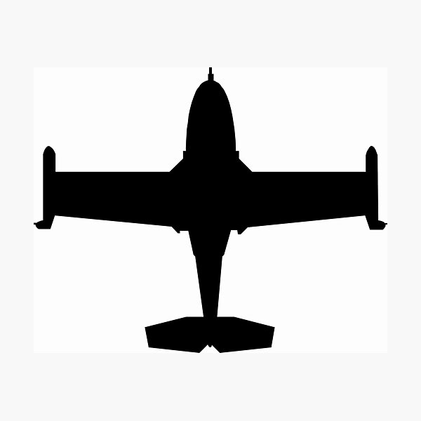 Item preview, Aircraft - A-37-Trainer - Top - Silhouette X 300 designed and sold by Military Insignia Products.