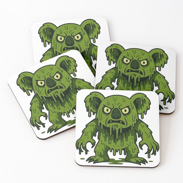 Item preview, Swamp Monster Koala – Creepy Halloween Creature designed and sold by Confuzz1ed.