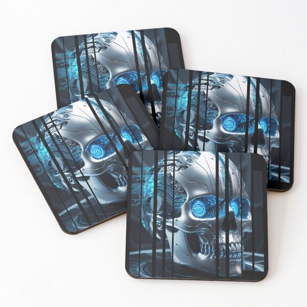 Item preview, Cybernetic skull with data streams 5 designed and sold by Neon G.