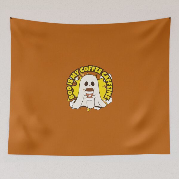 Item preview, Boo is My Coffee Caffeine – Funny Ghost Halloween Design designed and sold by Moon's Arts.