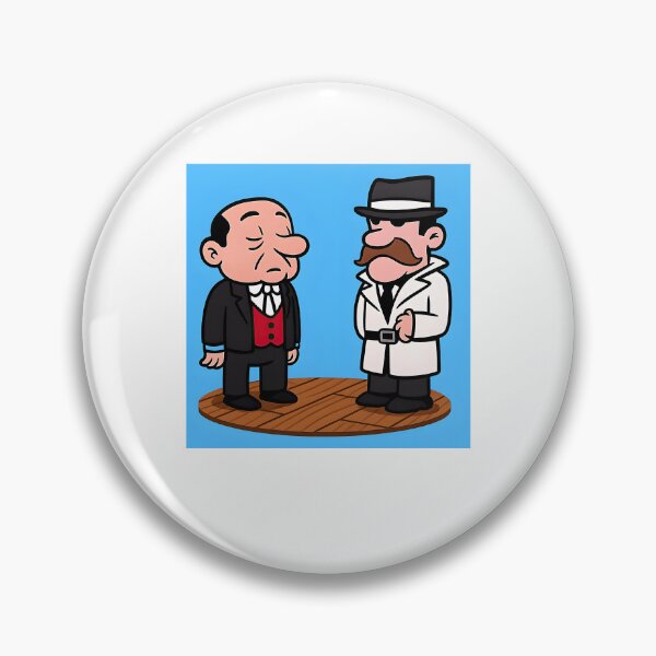 Item preview, The Detective Game Â€“ Retro Commodore 64 Mystery Artwork (Inspector Bonaparte & Jeeves) designed and sold by ShopPointLessM.