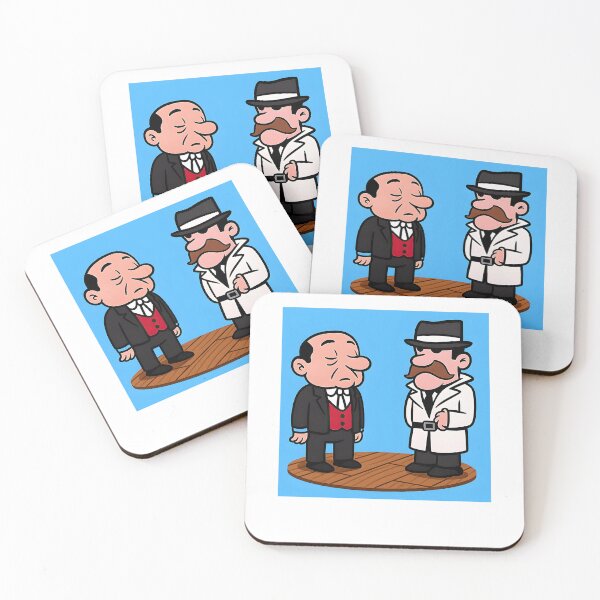 Item preview, The Detective Game Â€“ Retro Commodore 64 Mystery Artwork (Inspector Bonaparte & Jeeves) designed and sold by ShopPointLessM.