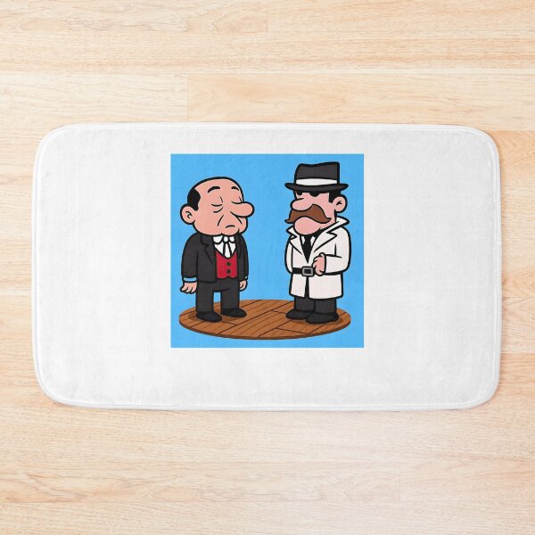 Item preview, The Detective Game Â€“ Retro Commodore 64 Mystery Artwork (Inspector Bonaparte & Jeeves) designed and sold by ShopPointLessM.