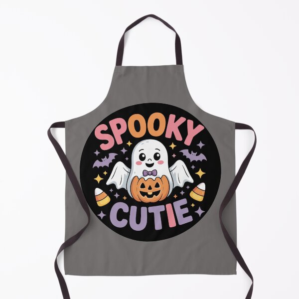 Aperçu de l'œuvre Spooky Boo Cute Ghost : Un motif d'Halloween mignon et ludique avec un bébé fantôme en nœud papillon et costume de citrouille. Pour les fêtes d'Halloween. créée et vendue par Grang Art Artistic Designs.