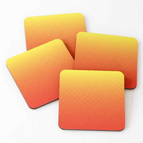 Item preview, Geometric Gradient Pattern – Yellow to Red Diamond Design designed and sold by Apurva Joshi.
