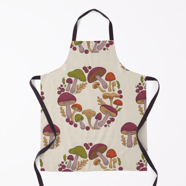 Item preview, Mushroom Circle with White Stems and Autumn Accents designed and sold by SplashTastic.