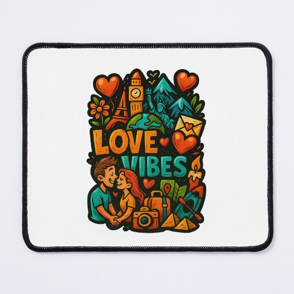Item preview, Love Vibes – Colorful Cartoon Romantic Design designed and sold by HT-Creative.