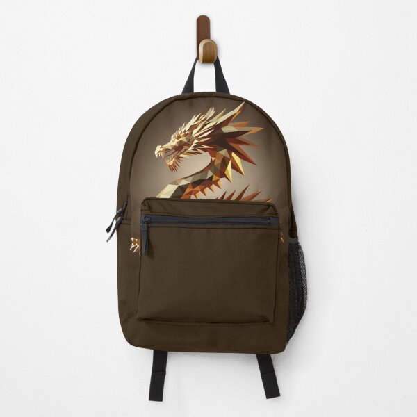 Item preview, Golden Geometric Dragon – Low Poly Symbol of Luck and Prosperity designed and sold by InFrameVision.