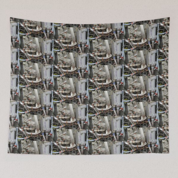 Item preview, jet engine pipework abstract designed and sold by bravoalpha.