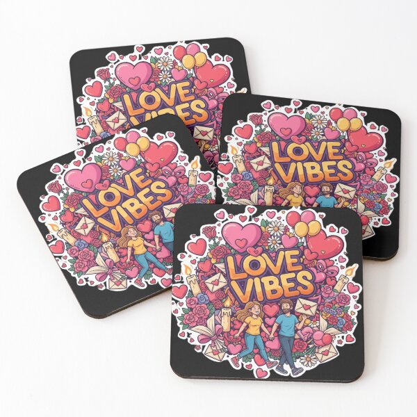 Item preview, Love Vibes – Colorful Cartoon Romantic Design designed and sold by HT-Creative.