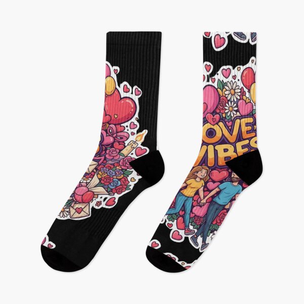 Item preview, Love Vibes – Colorful Cartoon Romantic Design designed and sold by HT-Creative.