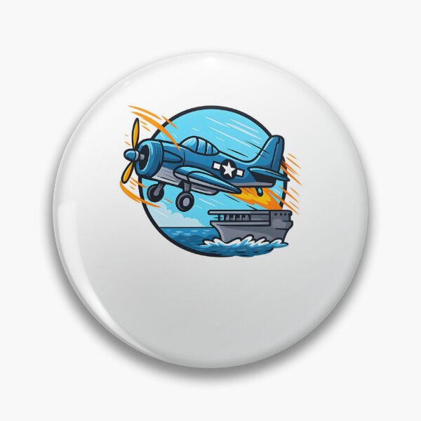 Item preview, Wings Of Fury Â€“ Retro Airplane & Aircraft Carrier Game Artwork designed and sold by ShopPointLessM.