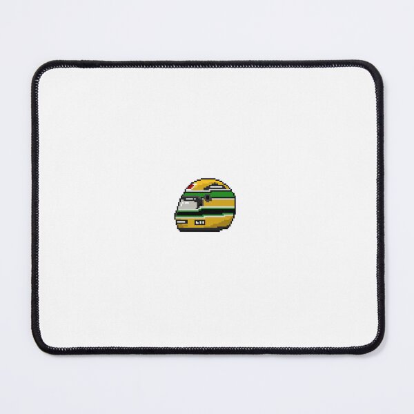 Item preview, F1 Ayrton Senna pixel helmet designed and sold by Sacrebleu7.