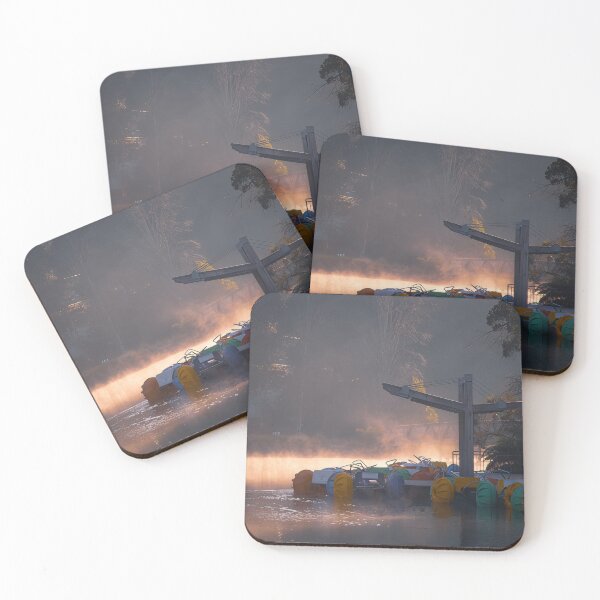 Item preview, Paddle boats in the mist, Emerald Lake, Victoria. designed and sold by PVphotography.