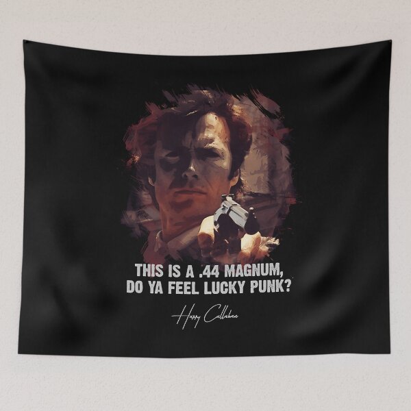 Item preview, Dirty Harry  Do Ya Feel Lucky Punk  Clint Eastwood Famous Movie Quote  Classic designed and sold by VirginiaDelpha.