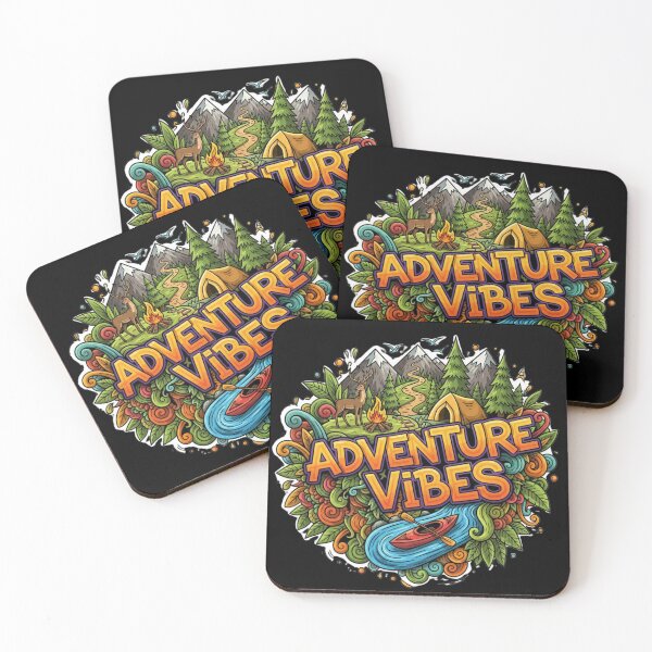 Item preview, Adventure Vibes – Colorful Cartoon Outdoor Design designed and sold by HT-Creative.