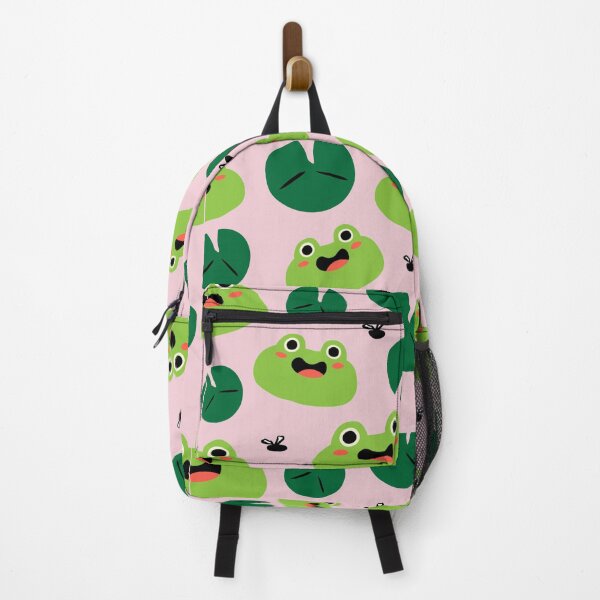 Item preview, Cute Frog Pattern with Lily Pads – Kawaii Animal Design designed and sold by CreationbyNiki.