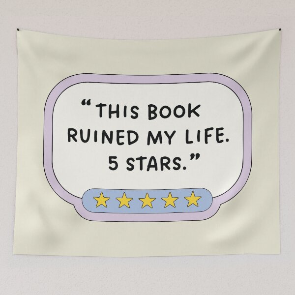 Item preview, This Book Ruined My Life 5 Stars designed and sold by BrownHorse90s.