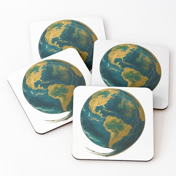 Item preview, Earth Day Edition – Golden Planet by Kaon designed and sold by Zenlines by Ralf Gradl.