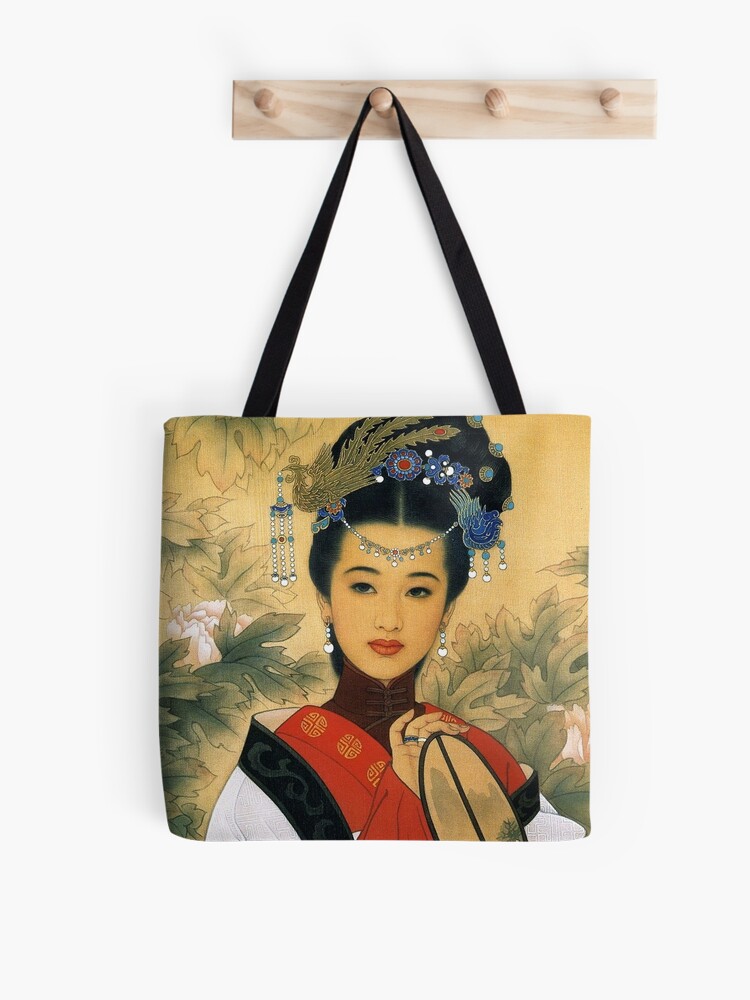 Dolce & Gabbana, Fabric tote bag with Chinese print - Unique