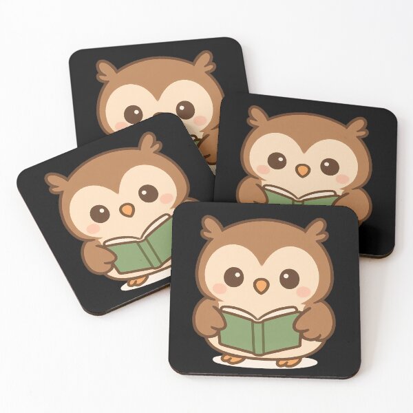 Item preview, Cute Owl Reading Book | Kawaii Owl for Book Lovers designed and sold by stylishdzign.
