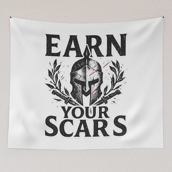 Item preview, Earn Your Scars designed and sold by VirginiaDelpha.
