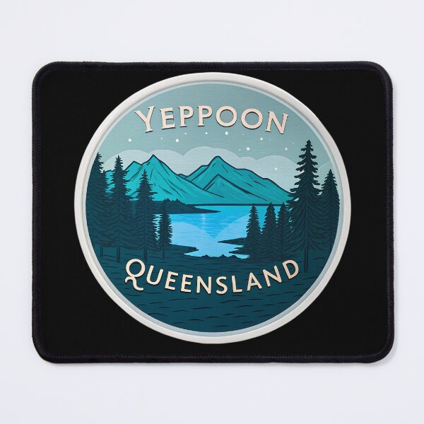Item preview, Yeppoon Queensland Travel  – Mountain Landscape, Pine Trees & Souvenir Design designed and sold by VividOrganica.