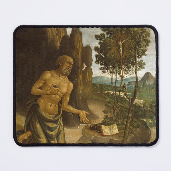 Item preview, Saint Jerome in the Wilderness – Leonardo da Vinci (c. 1480s–1490s) designed and sold by Art Outlaws.