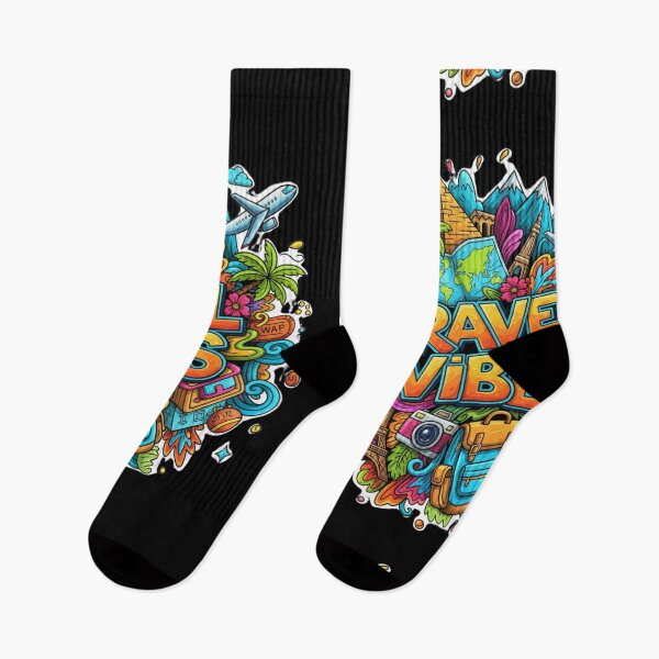 Item preview, Travel Vibes – Cartoon Travel Design designed and sold by HT-Creative.