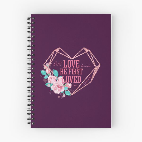 Item preview, “We love because He first loved us.” — 1 John 4:19 | Bible Verse | Inspirational designed and sold by JirehKollezion.